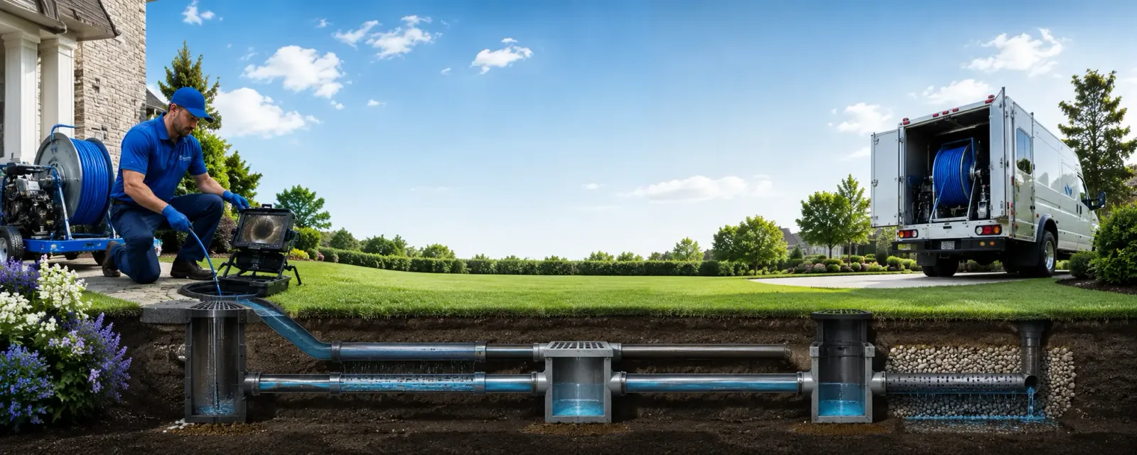 Outdoor drain cleaning information for Kerens, TX